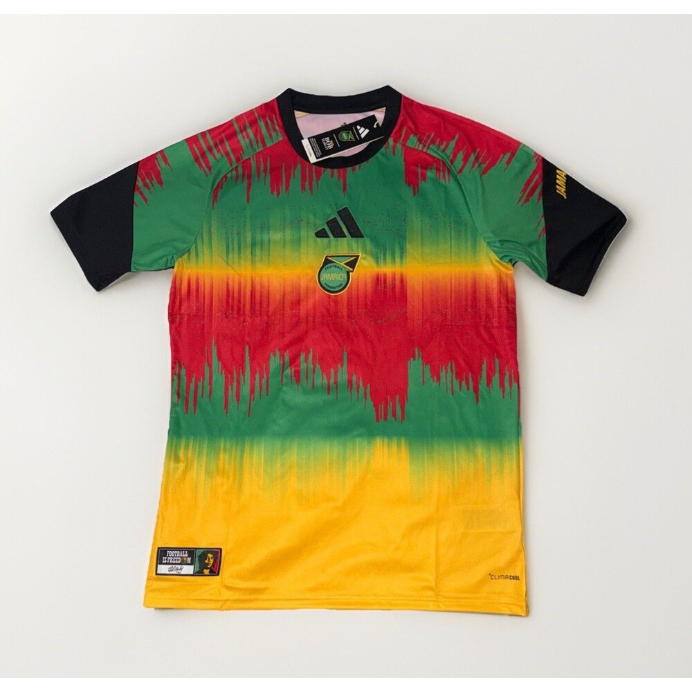 Adidas Jamaica Football X Bob Marley 2026 DNA Men’s Pre Match Jersey